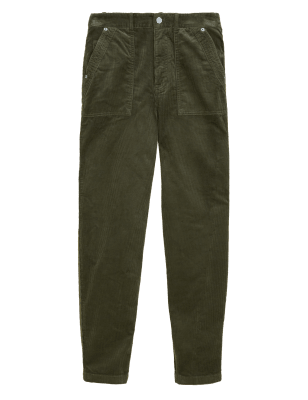 

Womens Per Una Schmal zulaufende, knöchellange Cordhose - Hunter Green, Hunter Green