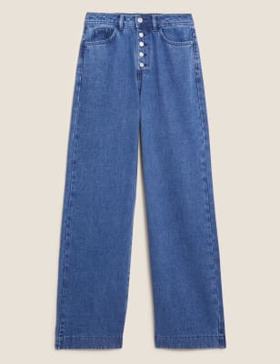 Dny s vysokm pasem a irokmi nohavicemi, s vysokm podlem materilu Tencel™