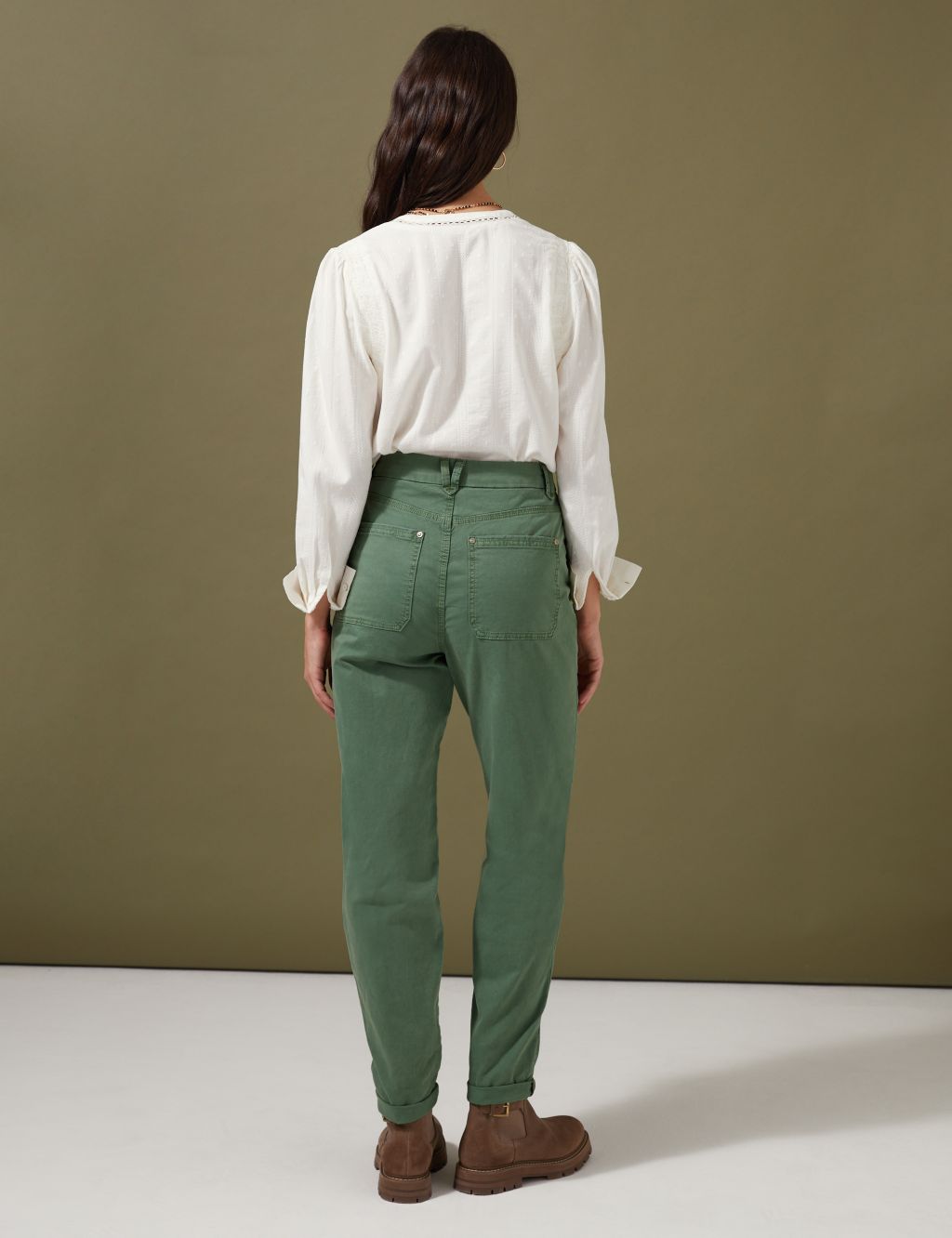 Cotton Rich Tapered Chinos image 5