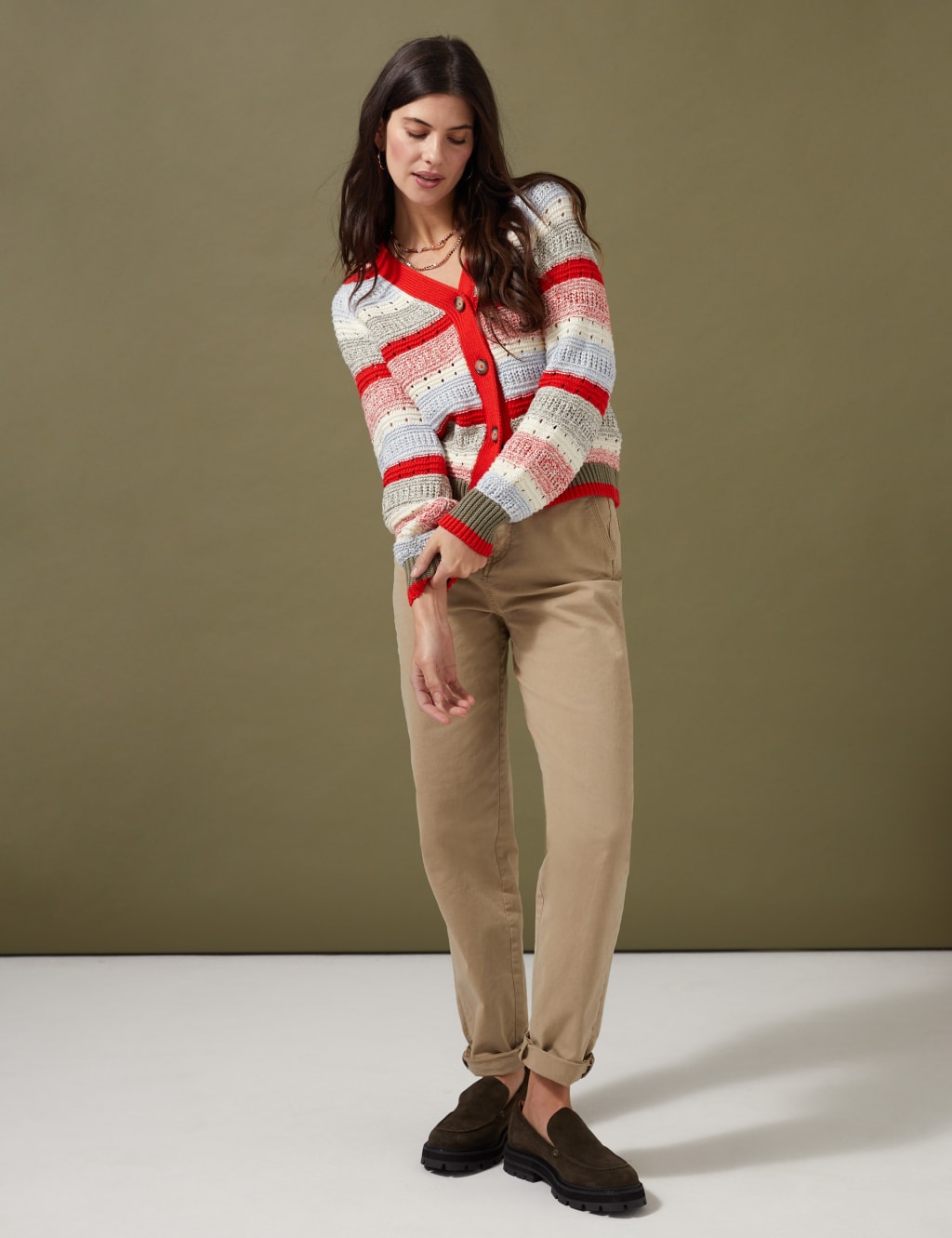 Cotton Rich Tapered Chinos image 1
