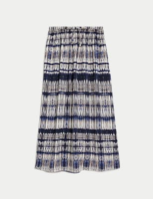 

Per Una Falda maxi a media pierna estilo combinación de satén estampadaWomens - Navy Mix, Navy Mix