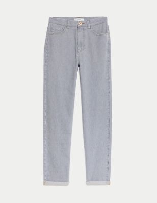 Girlfriend High Waisted Tapered Jeans