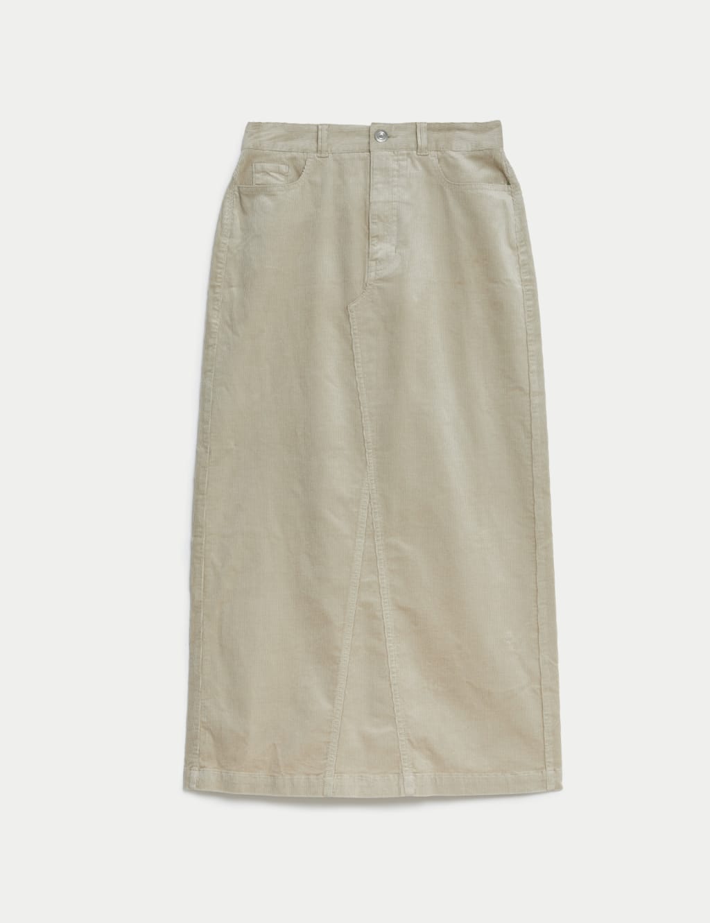 Cotton Rich Cord Maxi A-Line Skirt image 2