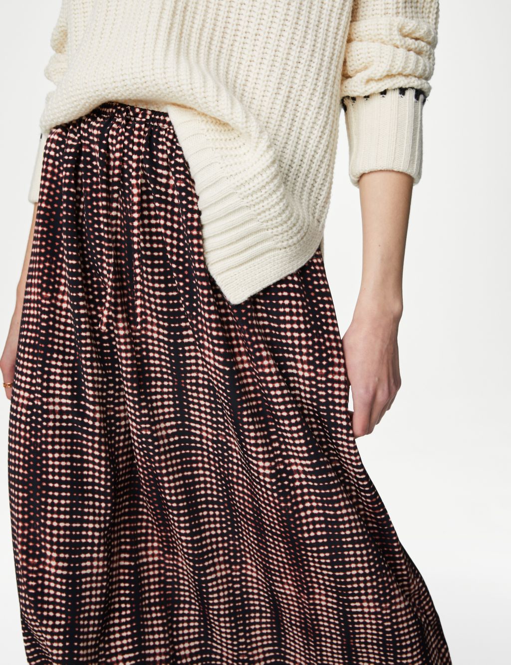 Printed Midaxi Slip Skirt image 3