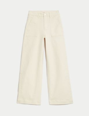 High Waisted Wide Leg Jeans - AT