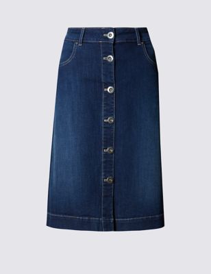 Denim A-Line Skirt | Per Una | M&S