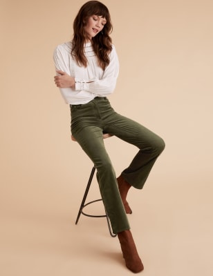 ladies casual trousers marks and spencer