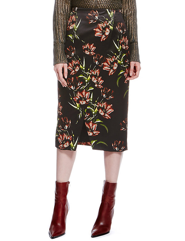 Floral Pencil Skirt - QA
