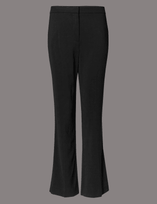 m&s flared trousers