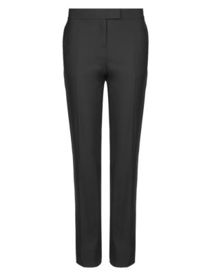 Straight Leg Trousers with Merino Wool | Autograph | M&S