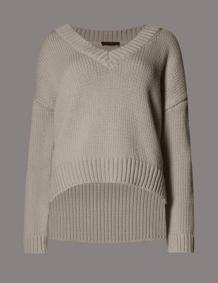 Cotton Rich Chunky Knit Jumper | Autograph | M&S