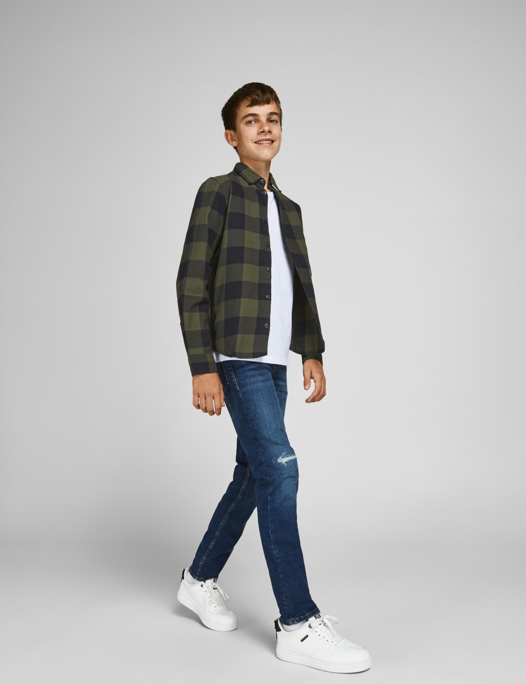 Pure Cotton Checked Shirt (8 Yrs - 16 Yrs) image 3