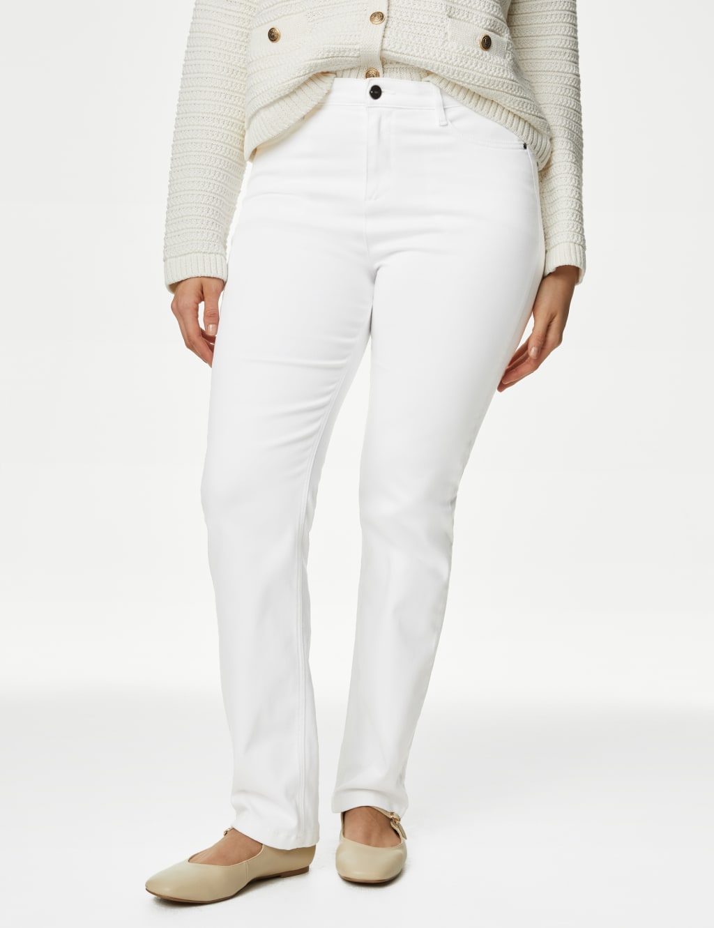 M&s ladies best sale white jeans