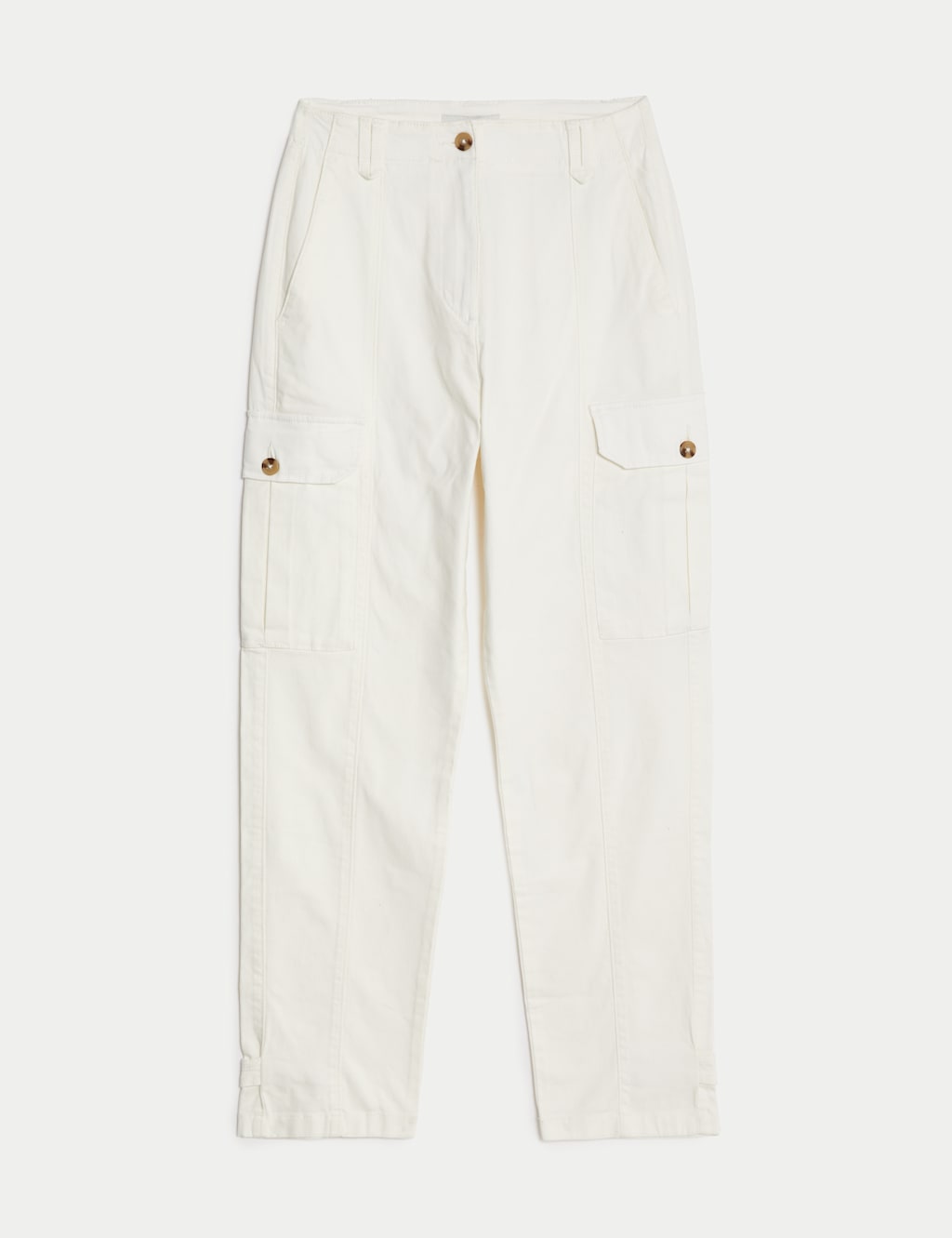 Women's Cream Trousers M&S