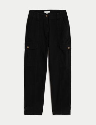 High Waisted Black Trousers
