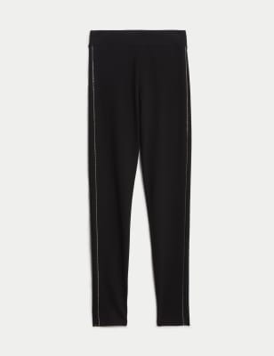 Sparkly Side Stripe High Waisted Leggings