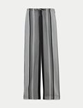 Printed Wide Leg Trousers
