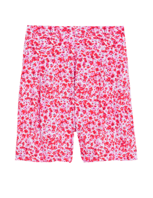 

Womens M&S Collection Printed Pleat Front Shorts - Pink Mix, Pink Mix