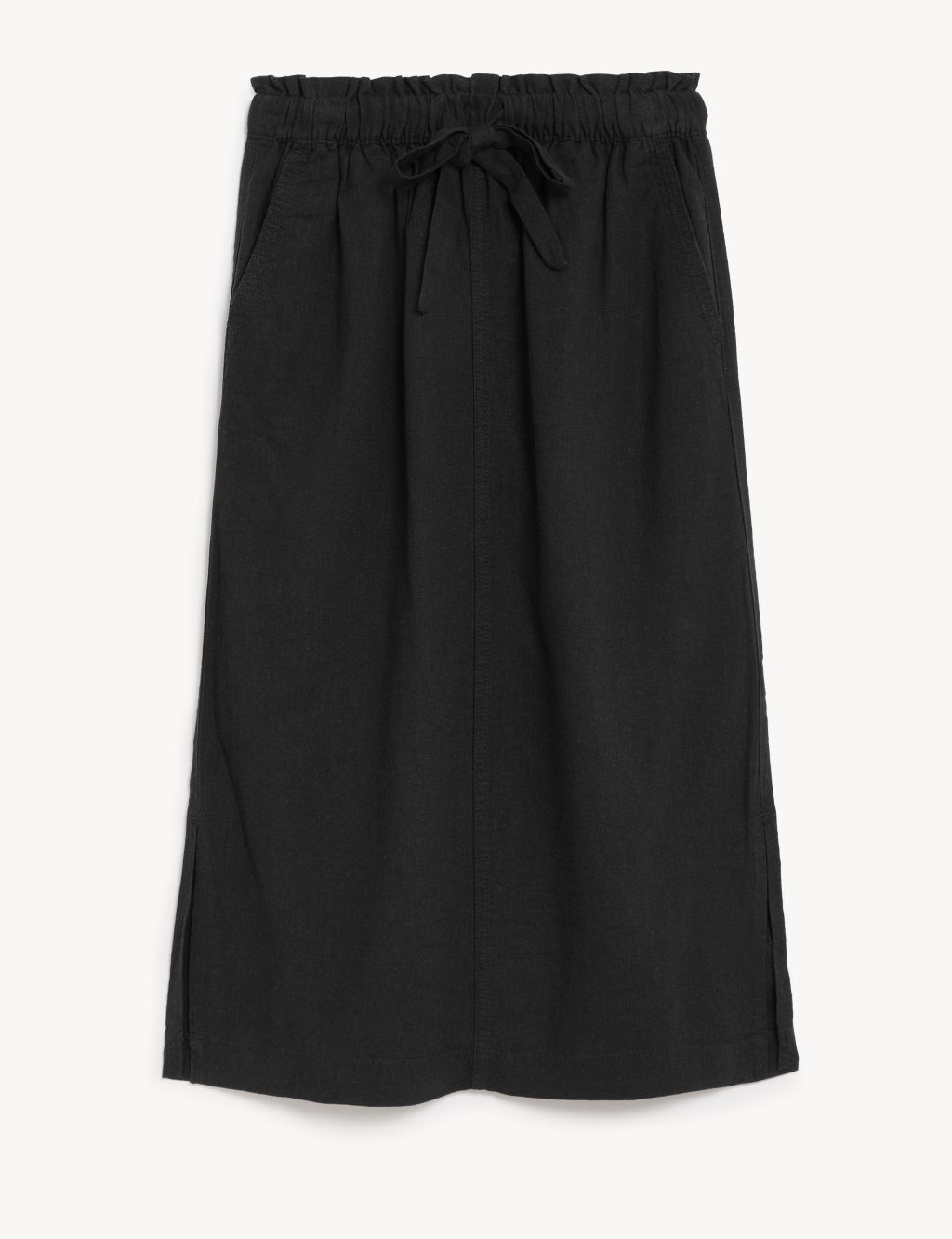 Linen Rich Midi Skirt image 2
