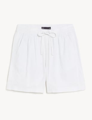 

M&S Collection Pantalón corto de linoWomens - Winter White, Winter White