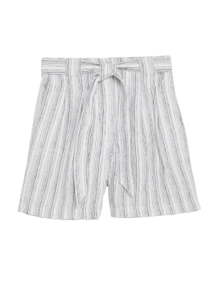 

Womens M&S Collection Pure Linen Shorts - Ivory, Ivory