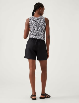 Marks and spencer linen on sale shorts