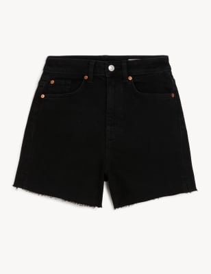 Denim Mom High Waisted Shorts