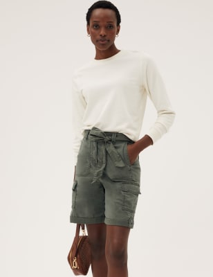 Tencel™ Rich Cargo Shorts