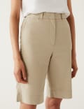 Short chino en coton longueur genou
