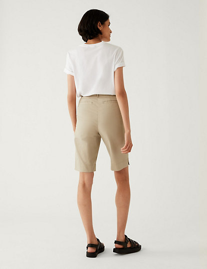 Cotton Rich Knee Length Chino Shorts