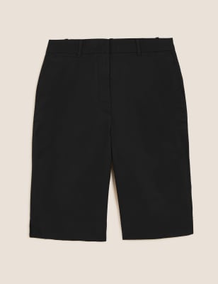 Cotton Rich Knee Length Chino Shorts