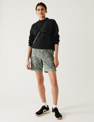 Lyocell Rich Cargo Camo Shorts