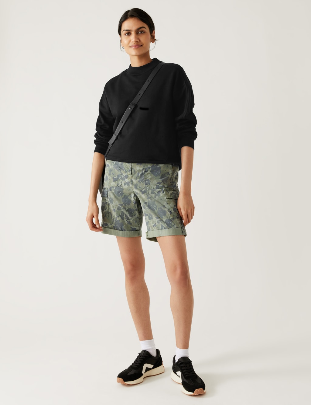 Lyocell Rich Cargo Camo Shorts image 1