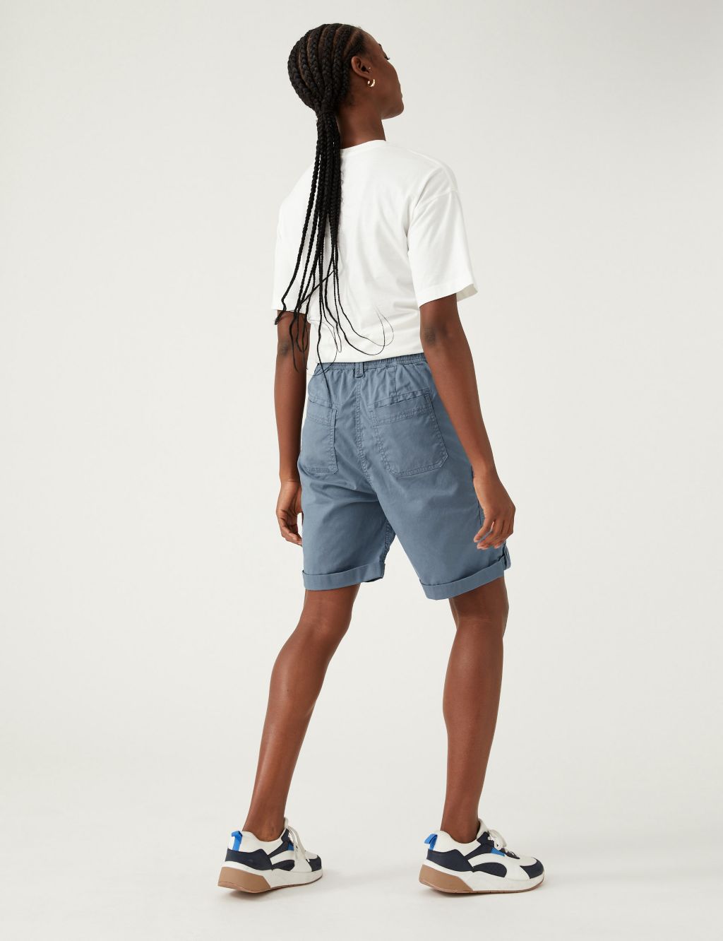 Lyocell Rich Cargo Tea Dyed Shorts image 5