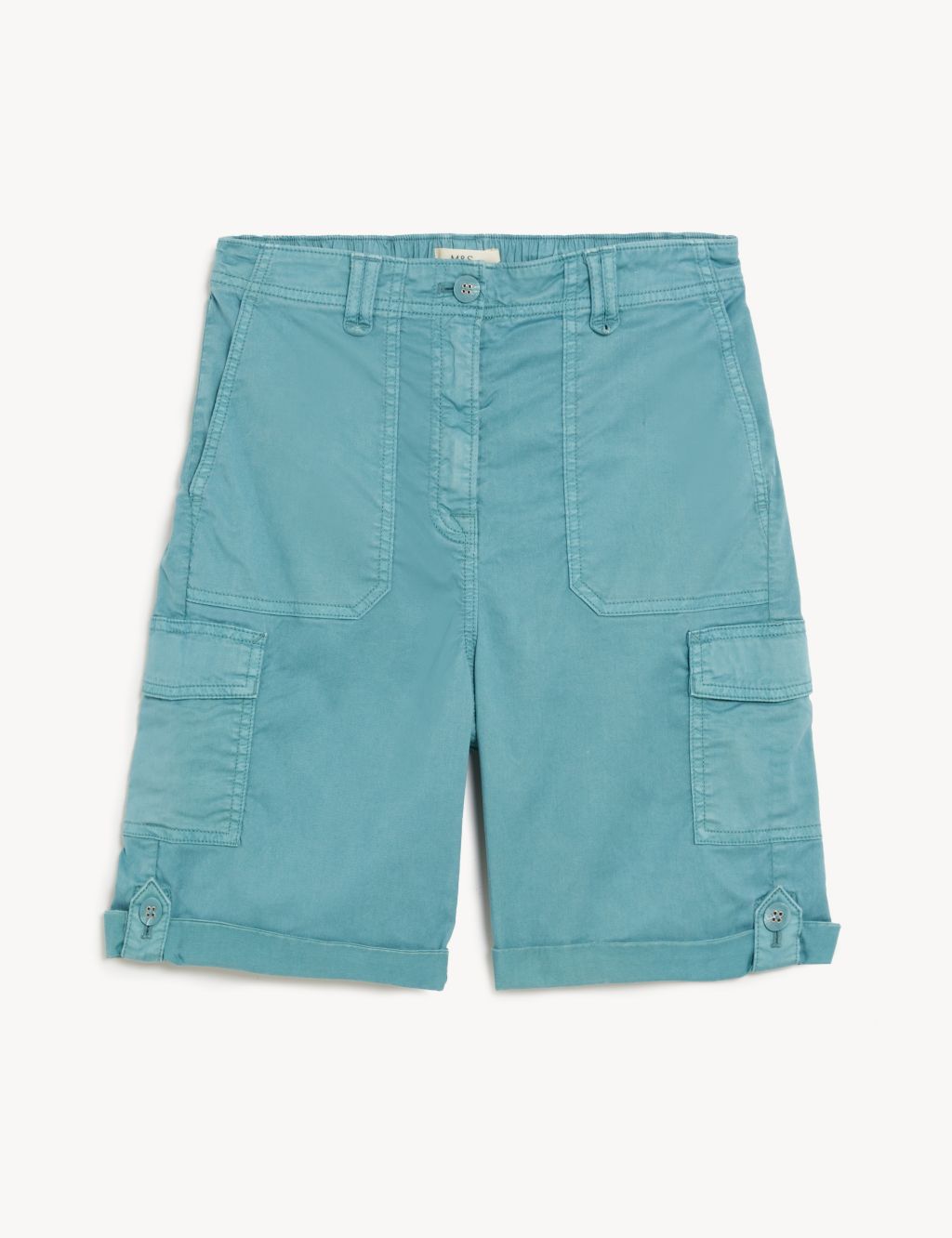 Lyocell Rich Cargo Tea Dyed Shorts image 2