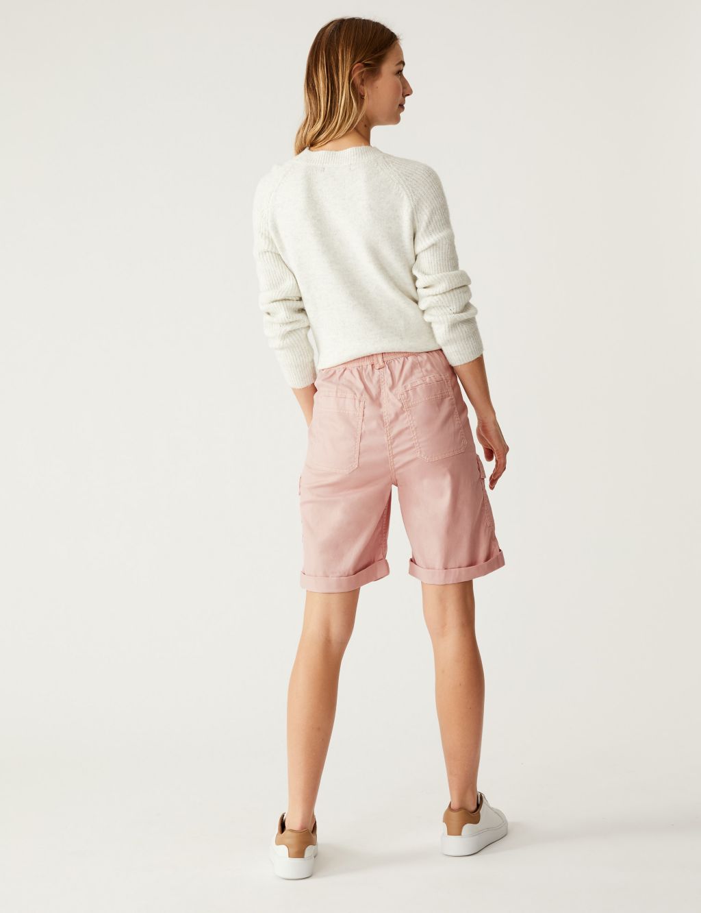 Lyocell Rich Cargo Tea Dyed Shorts image 5