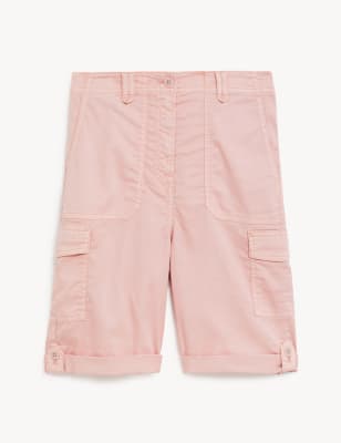 Lyocell Rich Cargo Tea Dyed Shorts