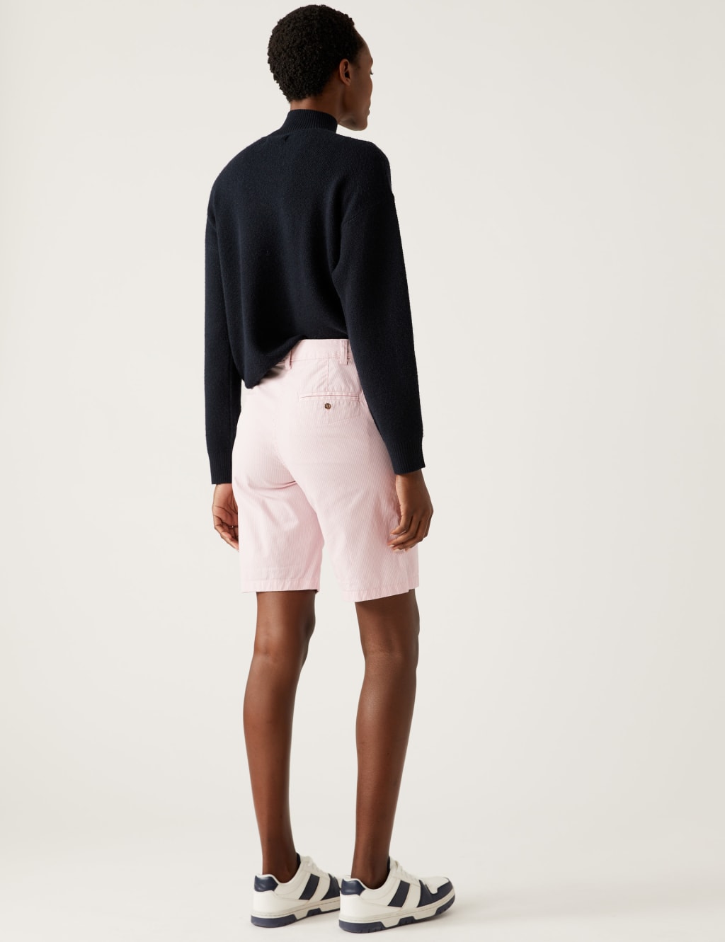Cotton Rich Striped Chino Shorts image 3