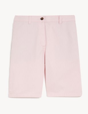 Cotton Rich Striped Chino Shorts