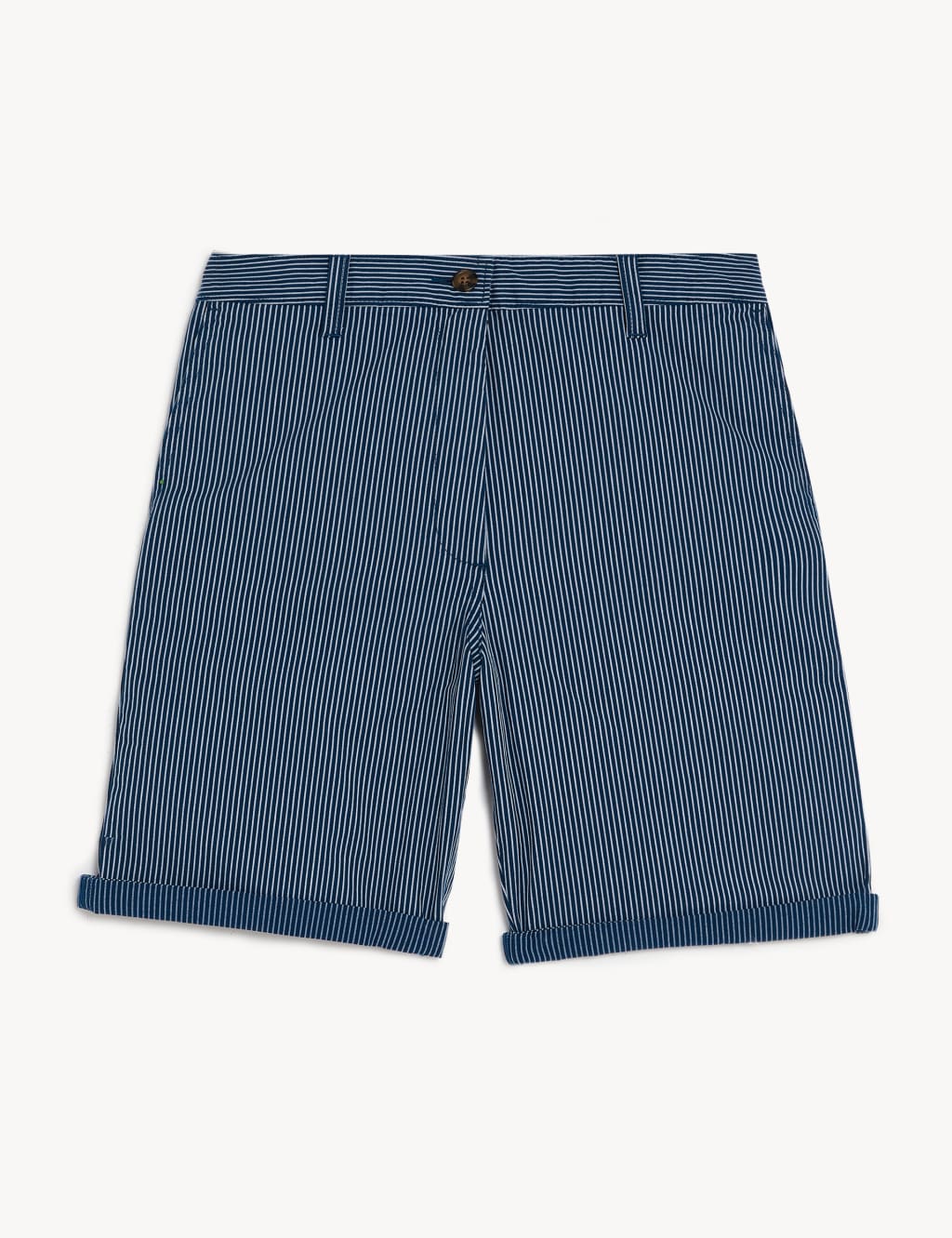 Cotton Rich Striped Chino Shorts image 2