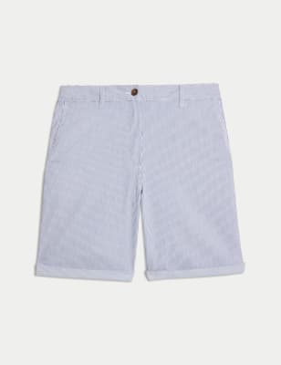 Cotton Rich Striped Chino Shorts