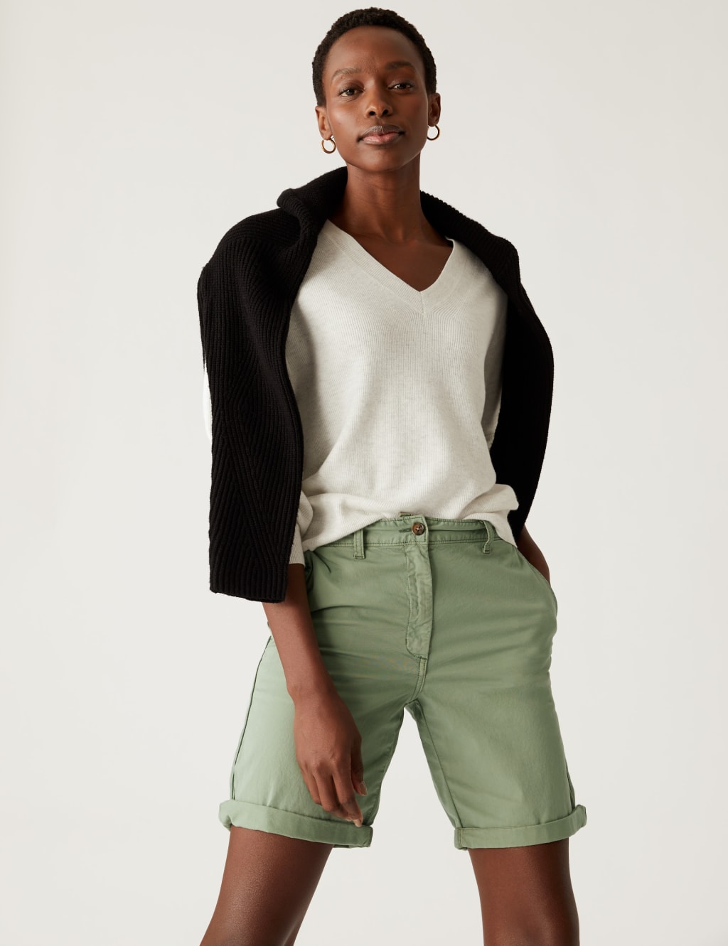 Women's Green Shorts | Mu0026S