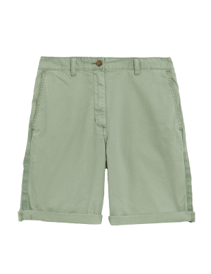 

Womens M&S Collection Cotton Rich Tea Dyed Chino Shorts - Khaki, Khaki