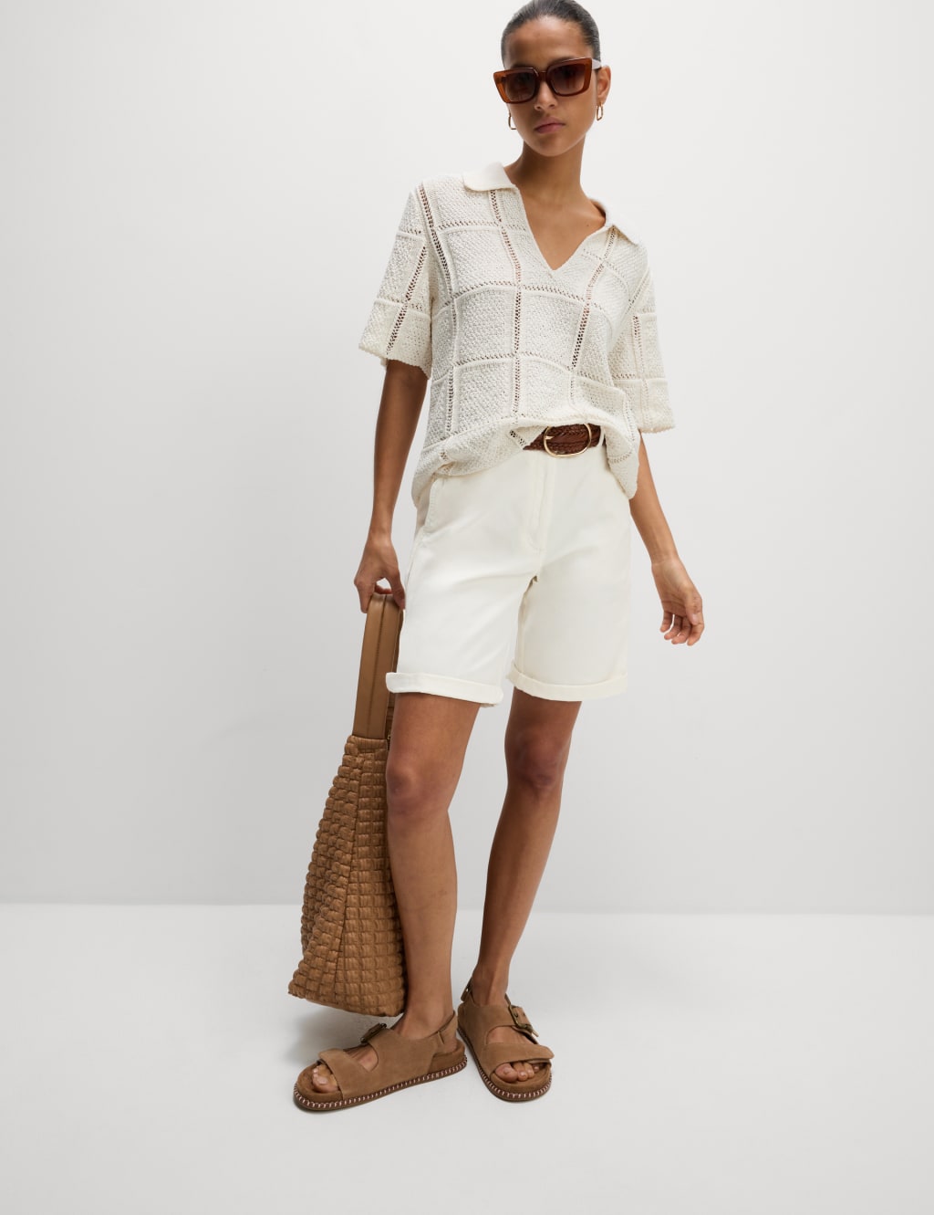 Cotton Rich Tea Dyed Chino Shorts image 1