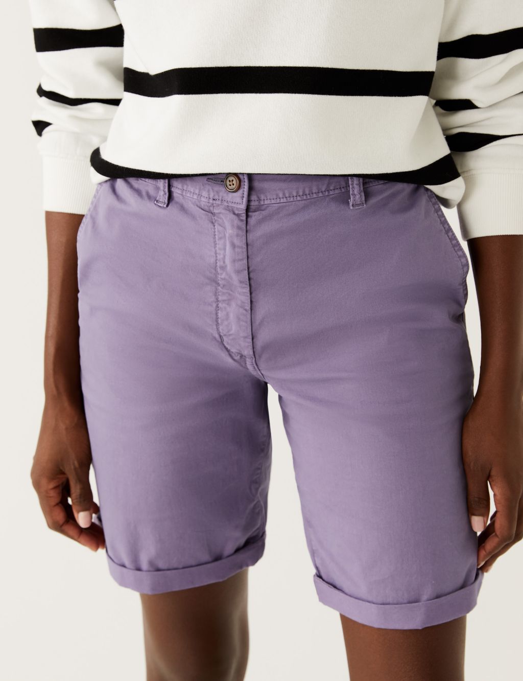Cotton Rich Tea Dyed Chino Shorts image 3