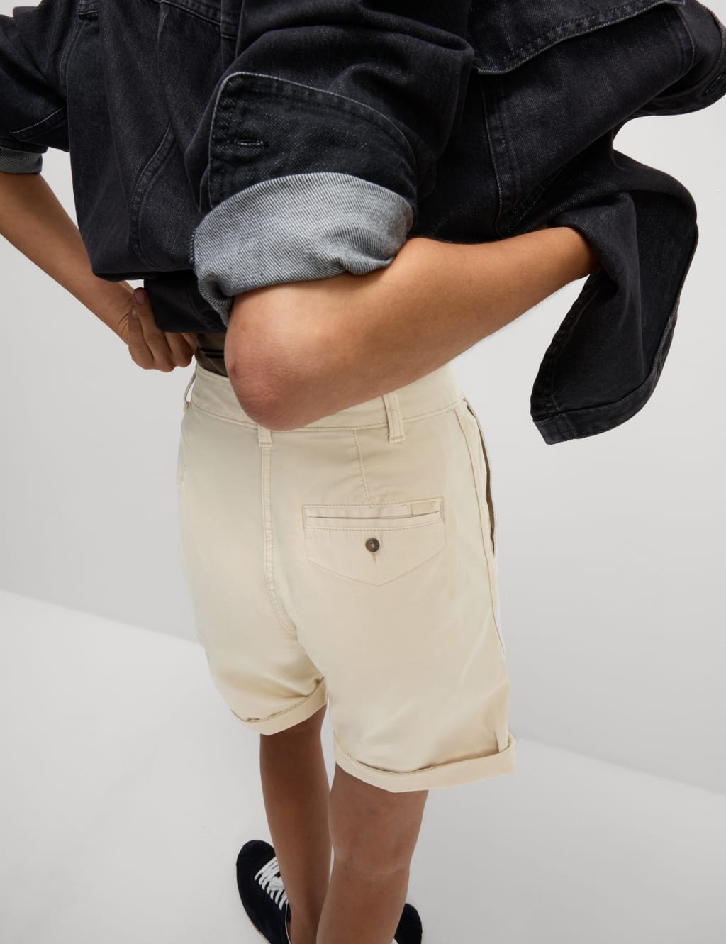 Beige shorts womens deals