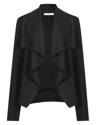 Open Front Waterfall Ponte Jacket | M&S Collection | M&S