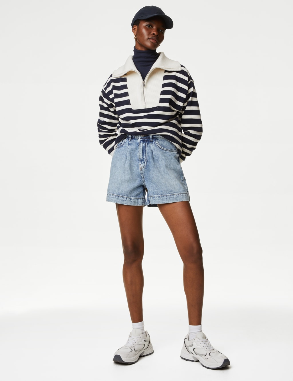 M&s ladies shop denim shorts