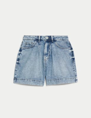 Lyocell™ Blend High Waisted Shorts