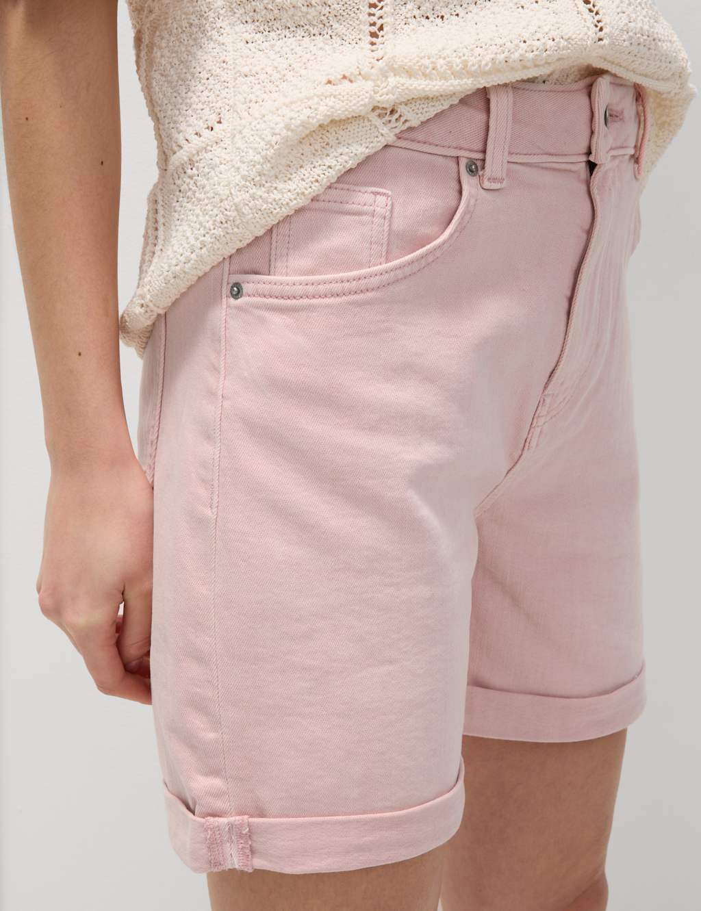 Pink top pink shorts